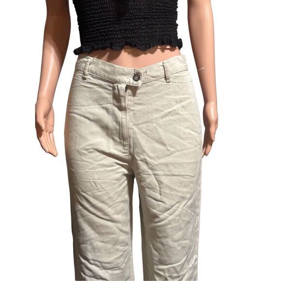 Pulp women high rise Tan straight leg Junlon pants size M/8 - Picture 2 of 8